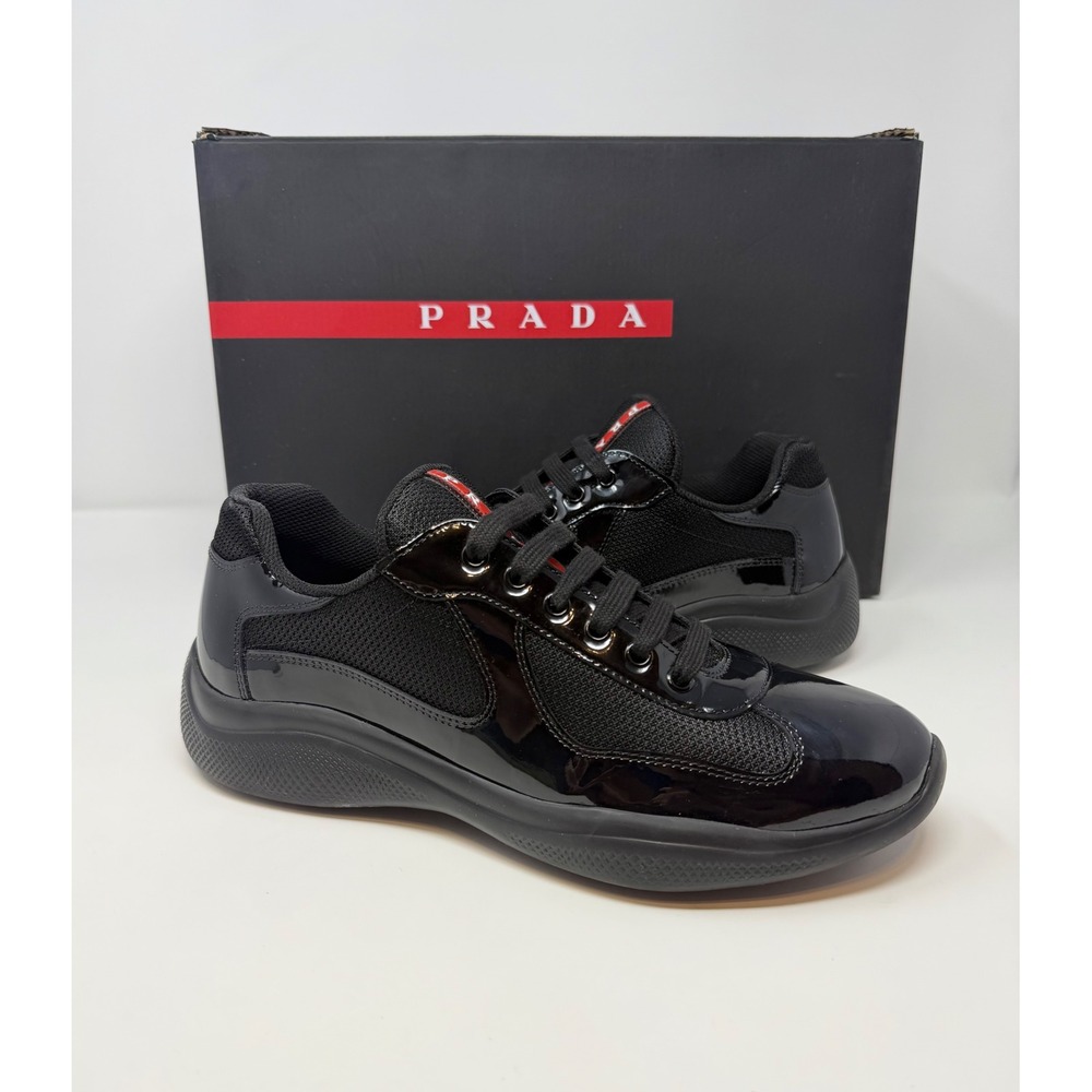 Prada Americas Cup Sneaker Black Size 8 US 7 UK